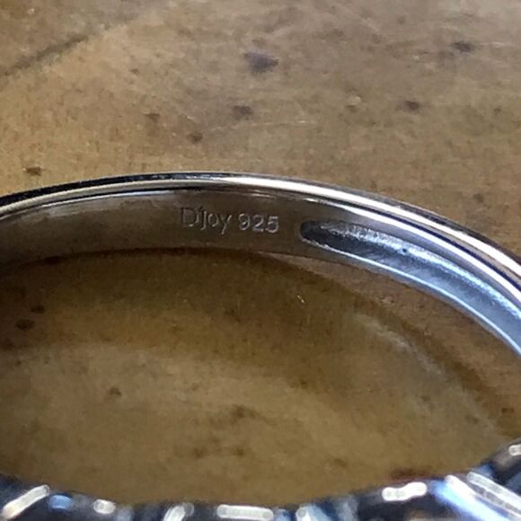 Natural Blue Topaz Sterling Silver Ring - Picture 5 of 8